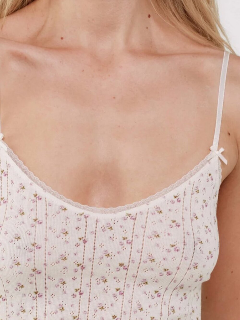 Cou Cou Intimates The Cami Slip English Rose — Pointelle - Picture 6 of 7